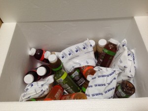 The presentation was lack luster but since the juice settles anyways, it didn't harm anything